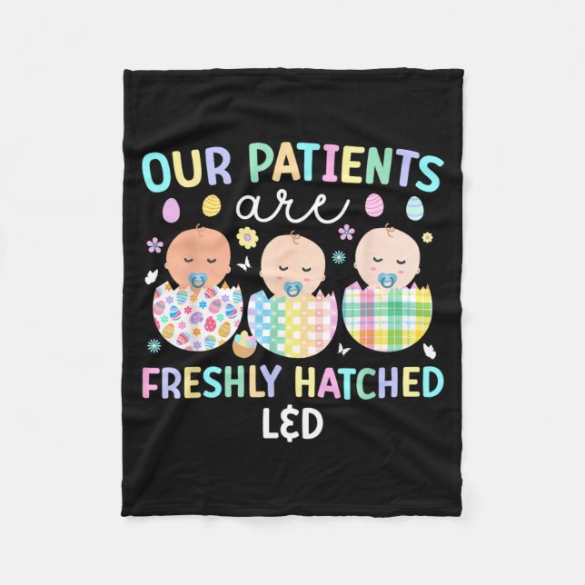 Funny Ld Easter Bunny Ld Nurse Easter Day Ld Fleece Blanket (Front)
