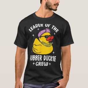 Funny Leader Of The Rubber Duckie Crew Yellow Bath T-Shirt