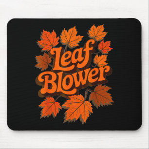 Funny Leaf Blower Fall Autumn Costume Matching Out Mouse Pad