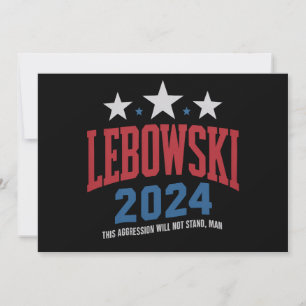 Funny Lebowski Political Election Vote 2024  Invitation