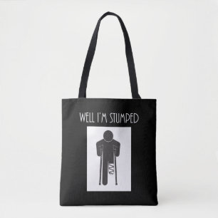 Funny Leg Amputation Recovery Amputee Get Well Tote Bag