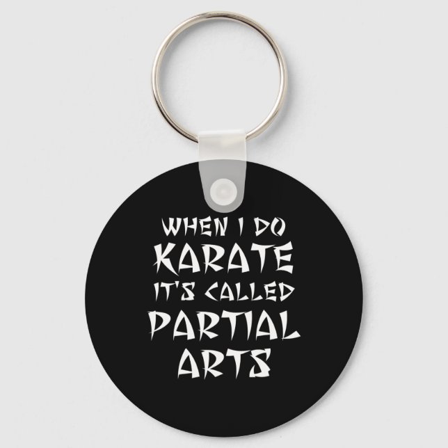 Funny Leg Arm Foot Amputee Karate Martial Partial  Key Ring (Front)