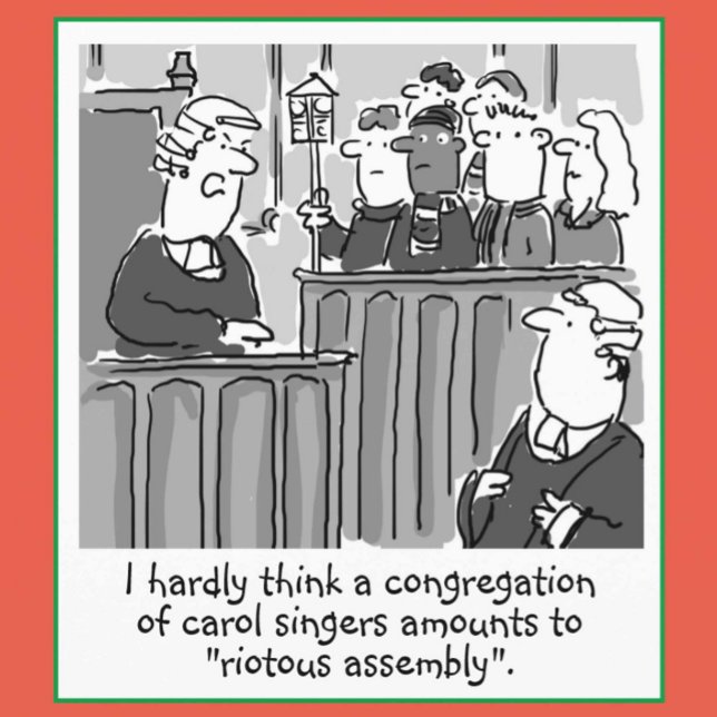 Funny Legal and Law Theme Christmas Holiday Card (Creator Uploaded)