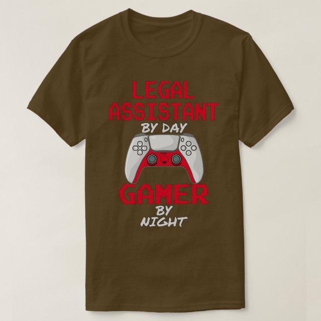 Funny Legal Assistant Gaming T-Shirt (Design Front)