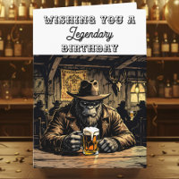 Funny Legendary Bigfoot Birthday