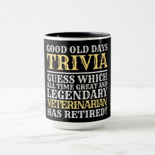 Funny Legendary Veterinarian Retirement T-Shirt Mu Mug