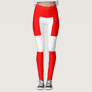 Funny Leggings flag Switzerland   Super Christmas