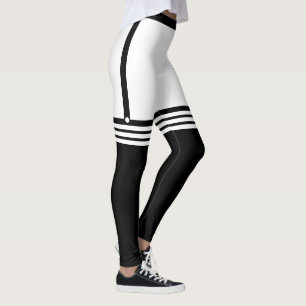 Funny Leggings with Faux Black Over Knee Socks