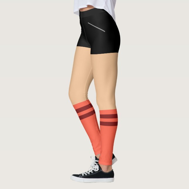 Funny Leggings with Football Design (Left)