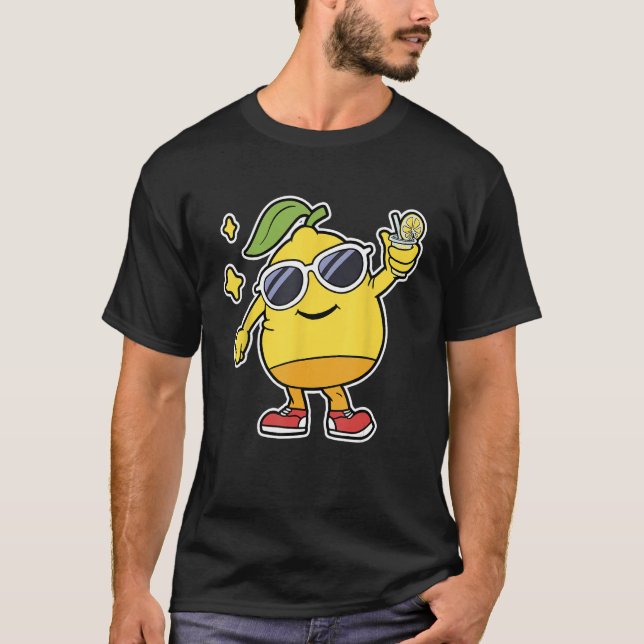 Funny Lemon Aid Stand Boys Men Lemonade Lovers Sum T-Shirt (Front)