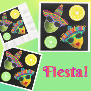 Funny Lemon Lime Party Napkin