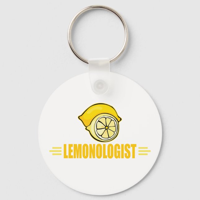 Funny Lemon Lover Key Ring (Front)