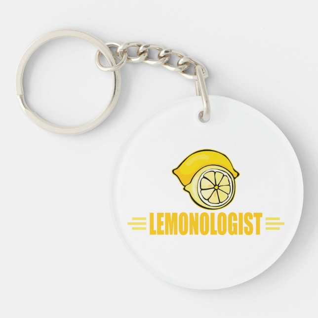 Funny Lemon Lover Key Ring (Front)