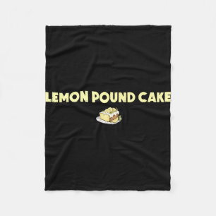 Funny lemon pound cake fleece blanket
