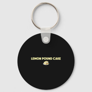 Funny lemon pound cake key ring