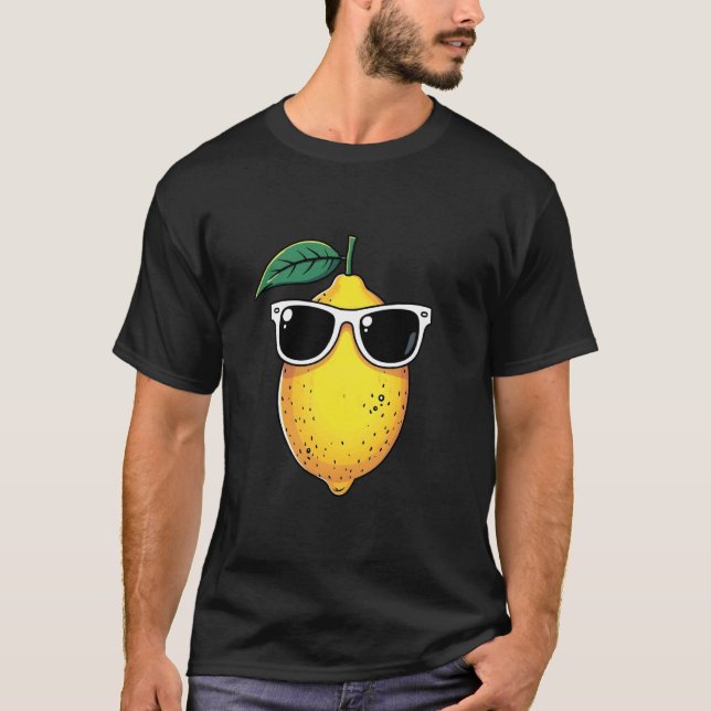 Funny Lemon Sunglasses T-Shirt (Front)