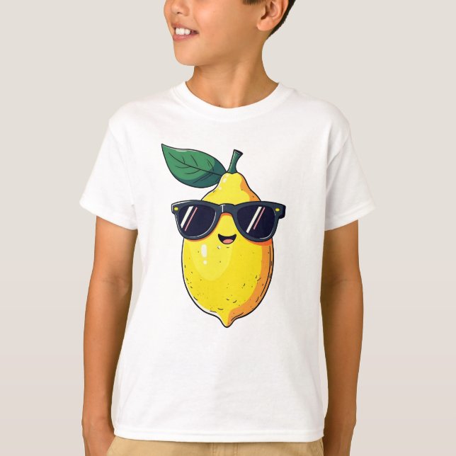 Funny Lemon Sunglasses T-Shirt (Front)