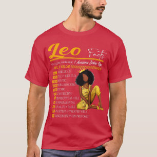 Funny Leo Facts Awesome Zodiac Sign Horoscope Birt T-Shirt