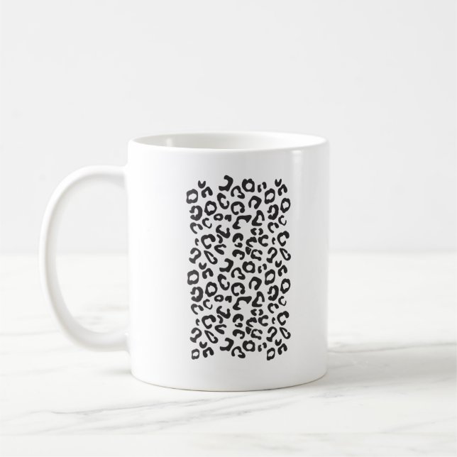 Funny Leopard Animal Coffee Mug (Left)