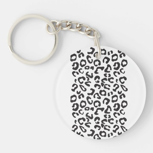 Funny Leopard Animal Key Ring (Front)