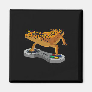Funny Leopard Gecko Bearded Dragon Gift Kids Cool Magnet