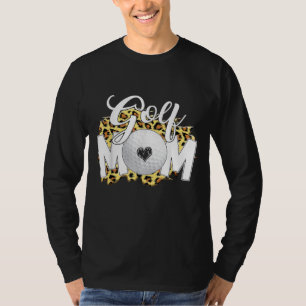 Funny Leopard Golf Mum Sport Love Mother's Day T-Shirt