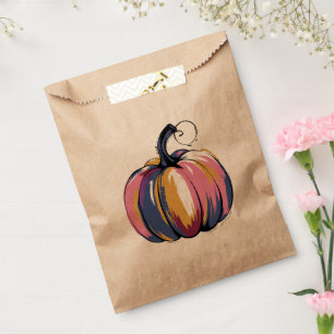 Funny Leopard Pumpkin Halloween Fall  Favour Bags