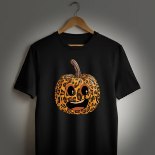 Funny Leopard Pumpkin Tri-Blend Shirt