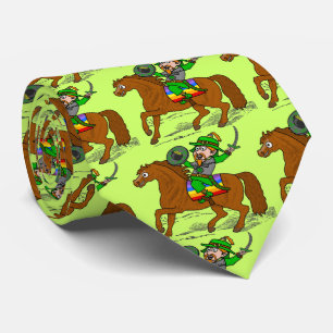 Funny Lepre Khan St Patrick's Day Leprechaun Tie