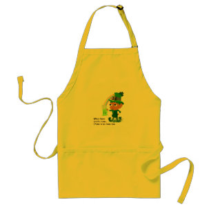 Funny Leprechaun Beer Apron