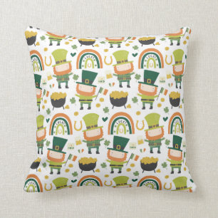 Funny Leprechaun Gift, St. Patrick's Day Pattern Cushion