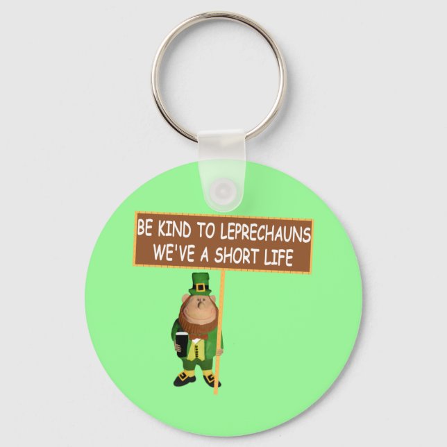 Funny Leprechaun Key Ring (Front)
