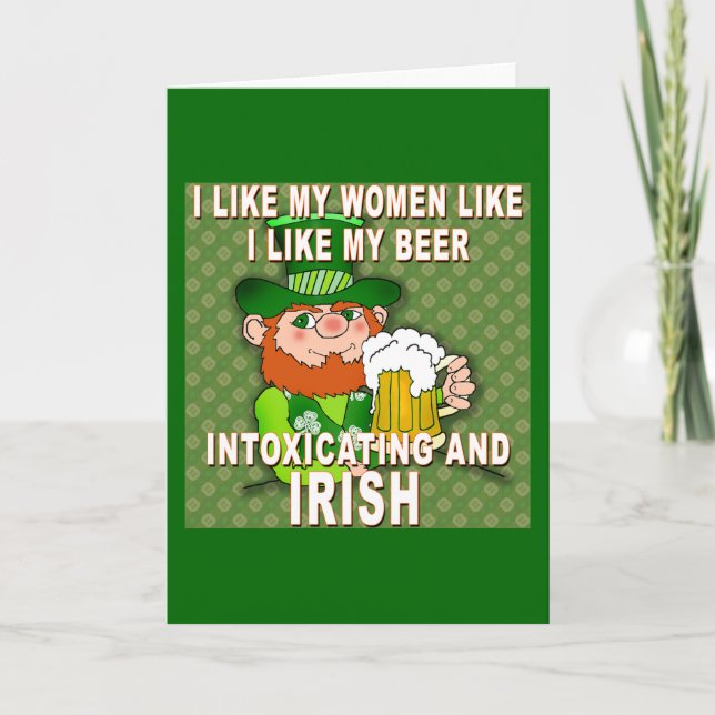 Funny Leprechaun Meme for St Patricks Day Card (Front)