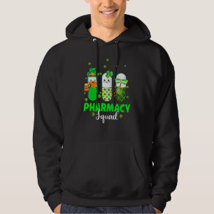 Funny Leprechaun Pharmacy Squad Pharmacist St Patr Hoodie