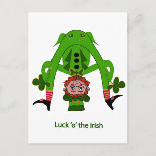 Funny Leprechaun Postcard