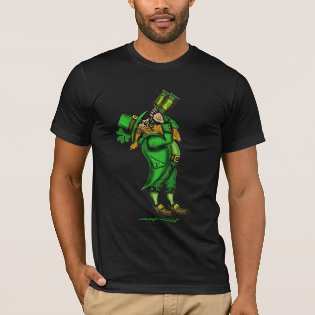 Funny leprechaun St. Patrick's day t-shirt (Front)