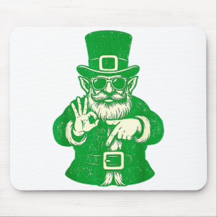 Funny Leprechauns Say 6 7 Six Seven St Patricks Da Mouse Pad