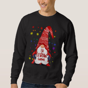 Funny Lesbian Gnome Family Matching Christmas  Paj Sweatshirt