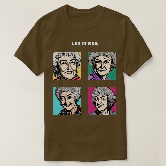 Funny Let It Bea toon Album Parody T-Shirt (Design Front)