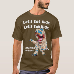 Funny Lets Eat Kids Punctuation Saves Lives Gramma T-Shirt
