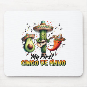 Funny Let's Fiesta Squad Family Matching Cinco De Mouse Pad