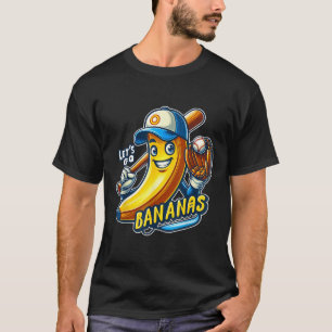Funny Lets Go Bananas Cute Banana Fruit Lover Game T-Shirt