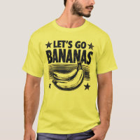 Funny Let's Go Bananas Distressed Grunge Meme