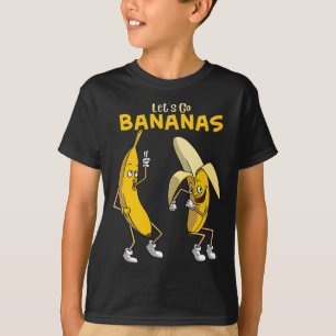 Funny Let's Go Bananas Gift Kids Boys Girls Cute F T-Shirt