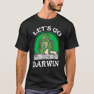 Funny Lets Go Darwin Dj Hat Let's Go Darwin St Pat T-Shirt