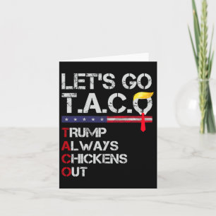 Funny Let's Go Taco 19 Card