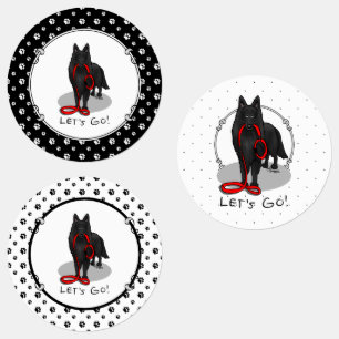 Funny Let's Go! Walk Belgian Sheepdog (black 1)