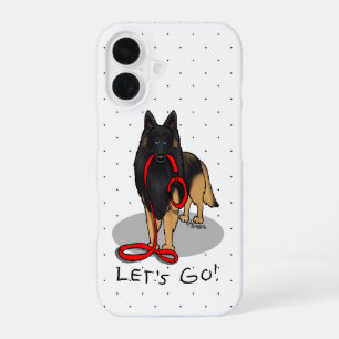 Funny Let's Go! Walk Belgian Tervuren (original) iPhone 16 Case