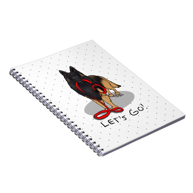 Funny Let's Go! Walk Belgian Tervuren (original) Notebook (Right Side)