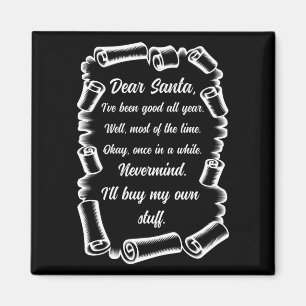 Funny Letter to Santa Christmas Xmas gifts Magnet